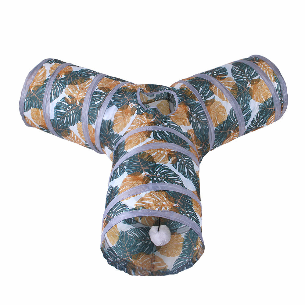 🌀 نفق اللعب القابل للطي للقطط